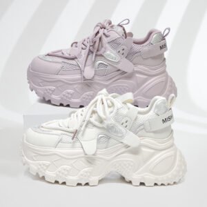 Autumn/Winter thick-soled height-increasing women's new anti-slip dad shoes